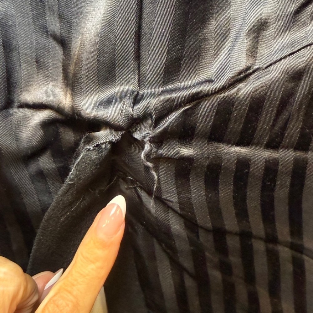 Doherty-Lee Tailoring Imported Cashmere Vintage Black‎ Long Coat Classy 38R - Picture 13 of 14